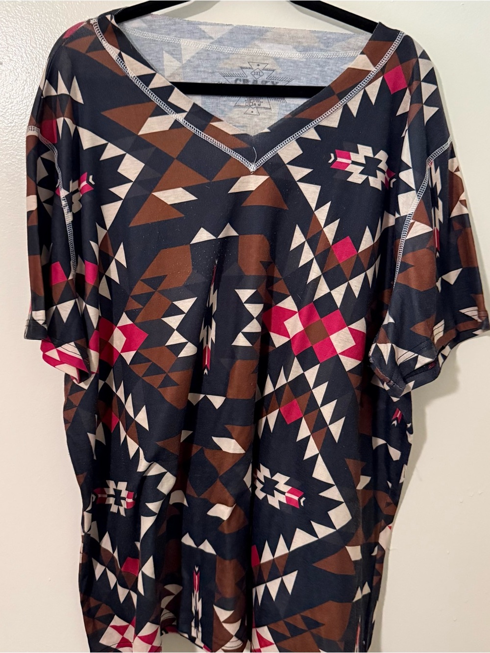 Crazy Train Women’s Tribal V-Neck Shirt